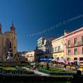 000946 Plaza de la Paz et Basilica de Nuestra Seora de Guanajuato (Guanajuato, Mexique). Filtre polarisant.