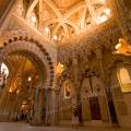 001260 Mezquita ou grande Mosque de Cordoue (Andalousie, Espagne). La grande mosque de Cordoue est le plus bel exemple de l'architecture musulmane en Espagne. Aprs 8 sicles et la Reconquista espagnole, l'difice a t transform en cathdrale chrtienne.