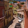 001326 Scne de rue d'un quartier populaire de la ville de Guanajuato (Guanajuato, Mexique).