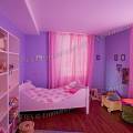 001373 Chambre de petite fille (France).