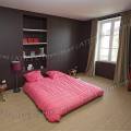 001375 Chambre  coucher contemporaine  la dcoration minimaliste et zen (France).
