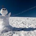 001721 Bonhomme de neige avec des lunettes de soleil dans le massif du Sancy (Puy-de-Dme (63),France).